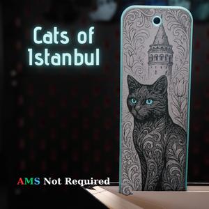 Cats of Istanbul Bookmark (Galata Tower)