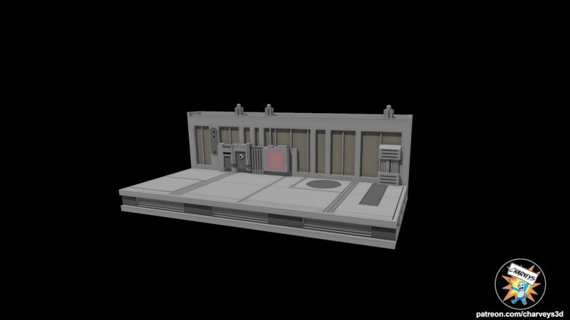 Star Wars Mygeeto Bridge Diorama for 3.75, 6, or 12 inch figures