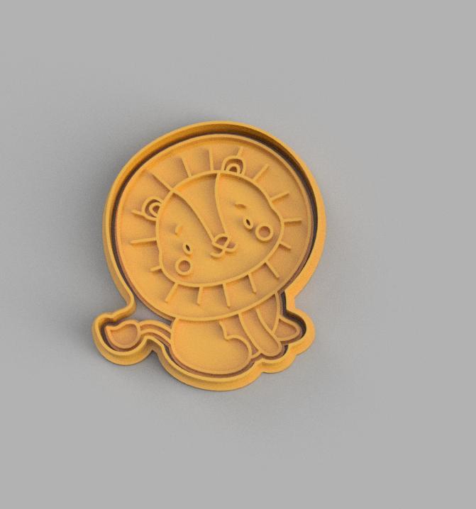 Lion cookie cutter