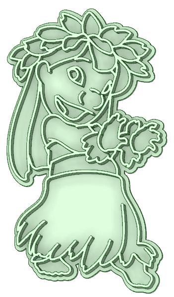 Whole Lilo 5 cookie cutter