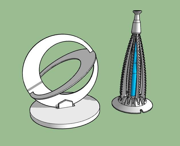 Bespin Cloud City Totem and Sculpture model