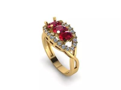 ruby and diamond ring