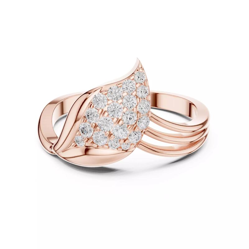 Round Cut Cluster Diamond Engagement Wedding Ring 3DM STL Video