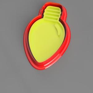 Christmas Light Bulb Cookie Cutter (3.5 in / 9 cm)