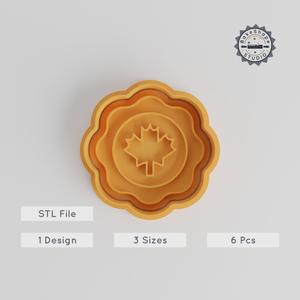 Mirror Shape Cutter & Stamp, Cookie & Fondant Tool, Multi-Size Set S/M/L, 6 Pieces