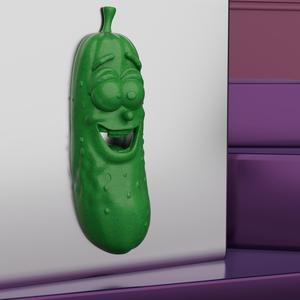 Crazy Cucumber – Fridge Magnet