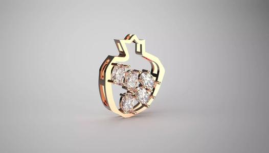 pomegranate jewelry pendant jp0249
