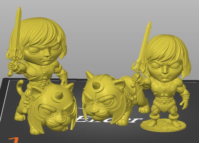 HE-MAN mini figures ( Heman & Battlecats )