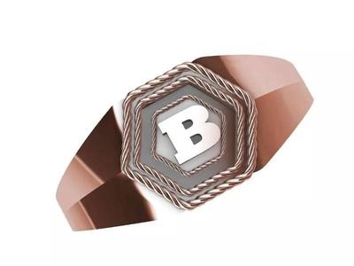b hexagon signet ring stl verified