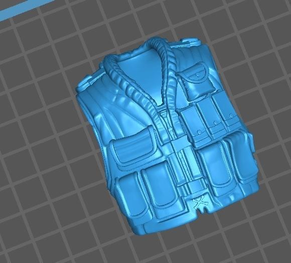 1/12 gi joe classified vest 43 "CROSSBONES"