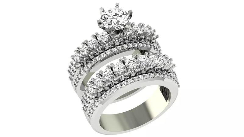 Bridal Set 3dm stl renders details