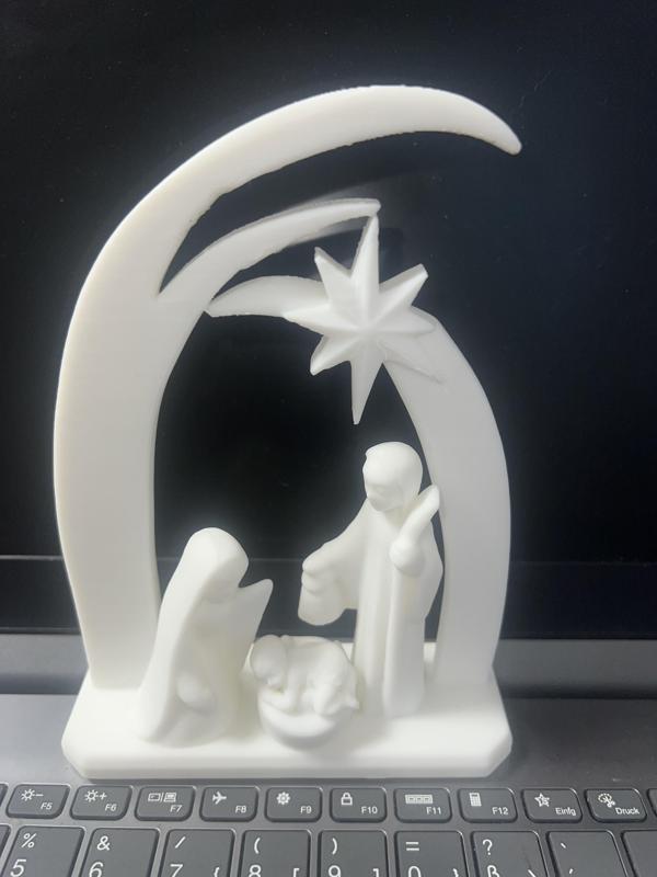 minimalist nativity scene Christmas Advent crib