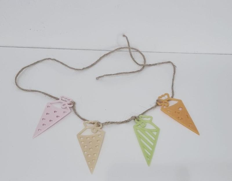 First day of school school child school cone garland