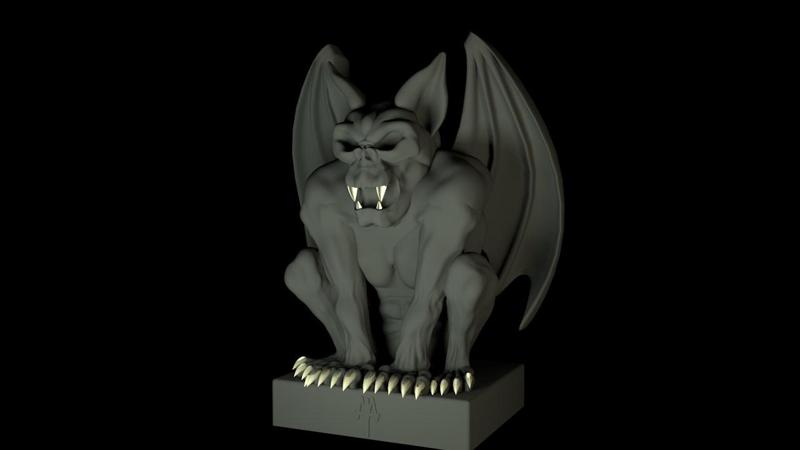 Gargoyle Statue STL