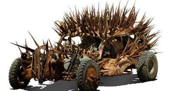 ARMORED CAR WITH SPIKES