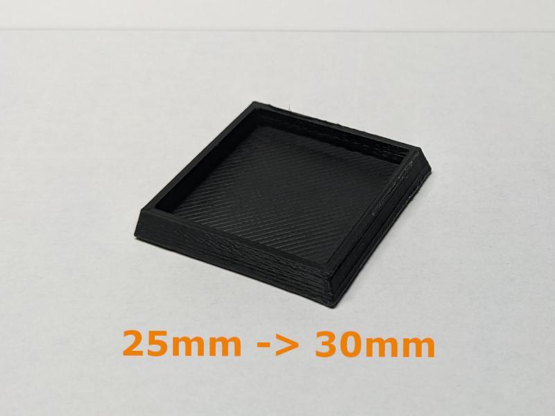 25mm to 30mm Base Extender/Adapter for Older World / Optional Magnet