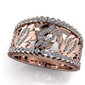 Art Nouveau style Fashion Ring size 7 USA 3D model jewelry