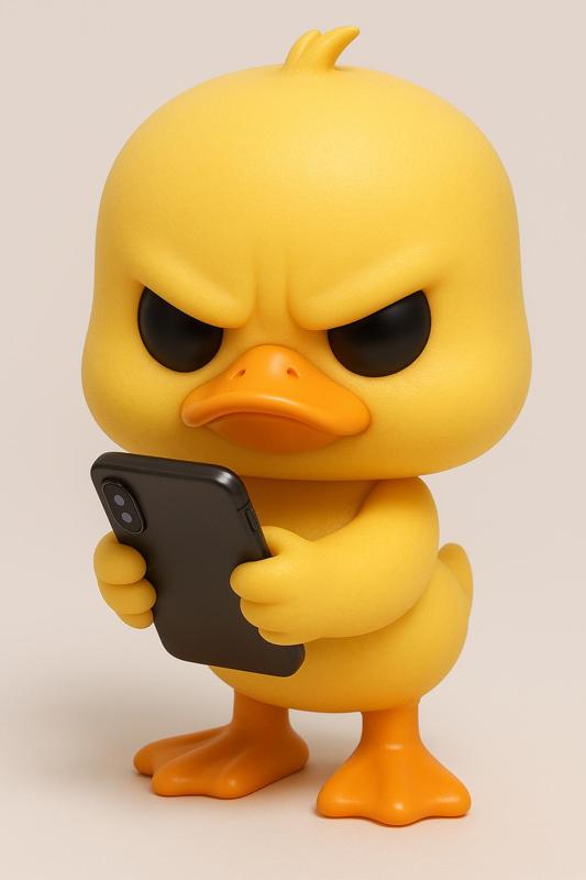 Kawaii Duck with Phone