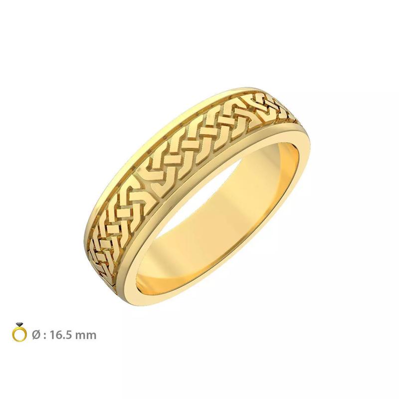 N174 celtik wedding band