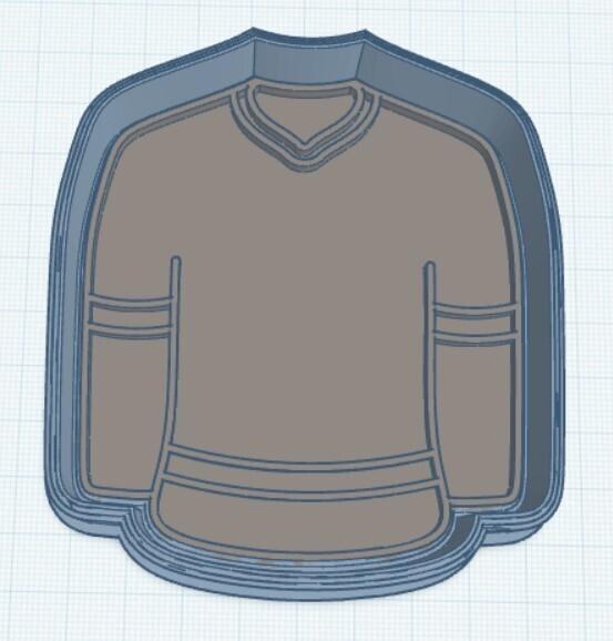 Hockey Jersey Cookie Cutter