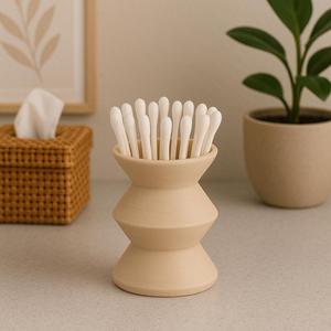 Cotton Swab Holder for Countertop