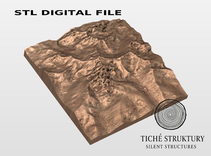 Mount Kenya – Topographic Relief – 3D STL Model