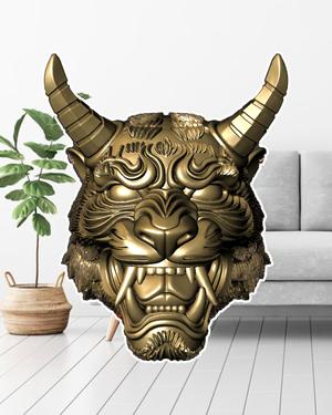 Decorative mask in Hannya/Demon Tiger style