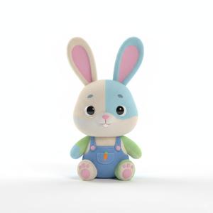 Adorable Baby Bunny Cartoon Figure - Cute 3D Printable Rabbit Pal for Decor & Gifts