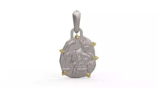 Libra Zodiac Pendant
