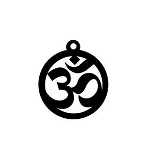 ॐ (Om)  keychain or locket