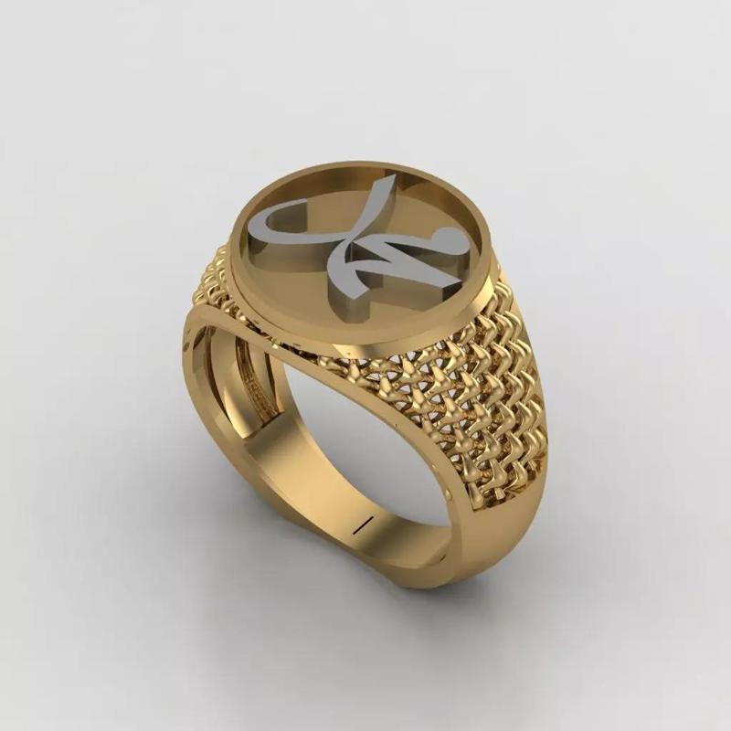 Mohammad Ring STL 3D Model for Jewelry Design