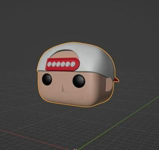 HEAD WITH CAP 3 CUSTOM POP
