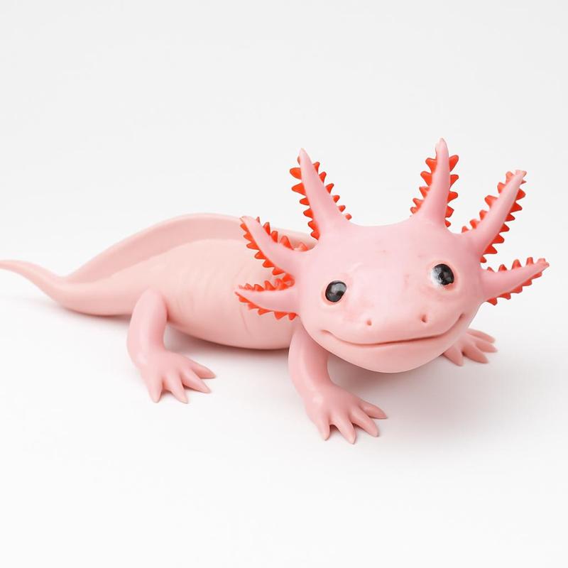 Whimsical Axolotl STL File – Cute 3D Printable Axolotl Figurine