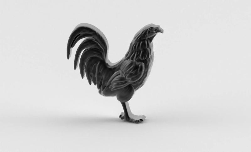 Warrior Rooster Pendant - Fierce by Nature