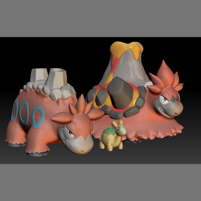 Pokemon Numel Camerupt Mega Evolution