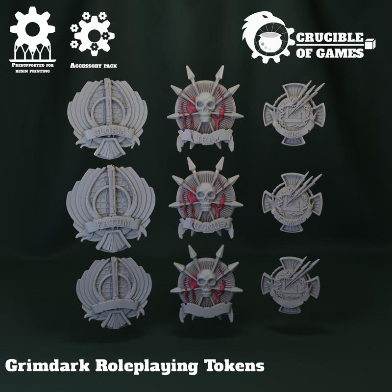 Grimdark Roleplaying Tokens