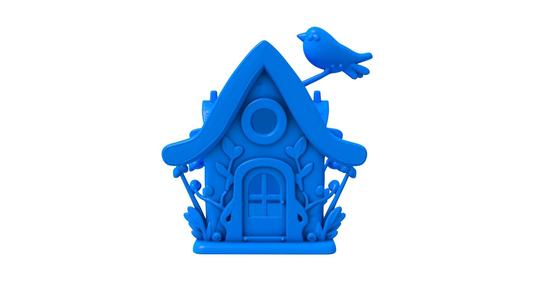 bird house / bird house stl /  wooden bird house / 3d Bird House /Decorative Bird House  / bird stl