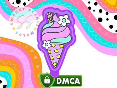 Ice Cream Star Cone Freshie STL