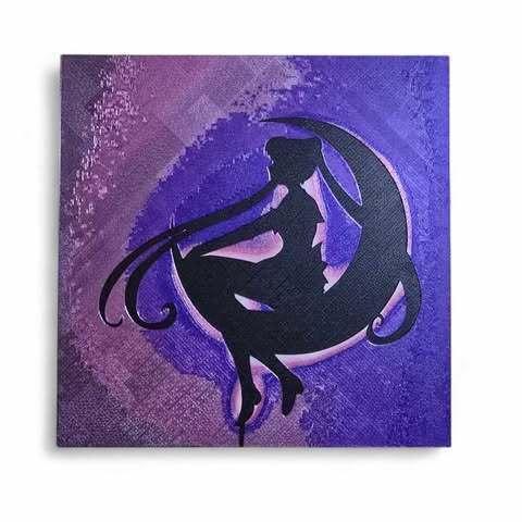 sailor moon hueforge wall art. Multicolor design, anime sign, 4 color hueforge