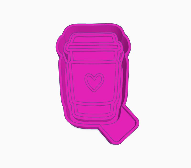 Heart Coffee Cup Mold Housing STL