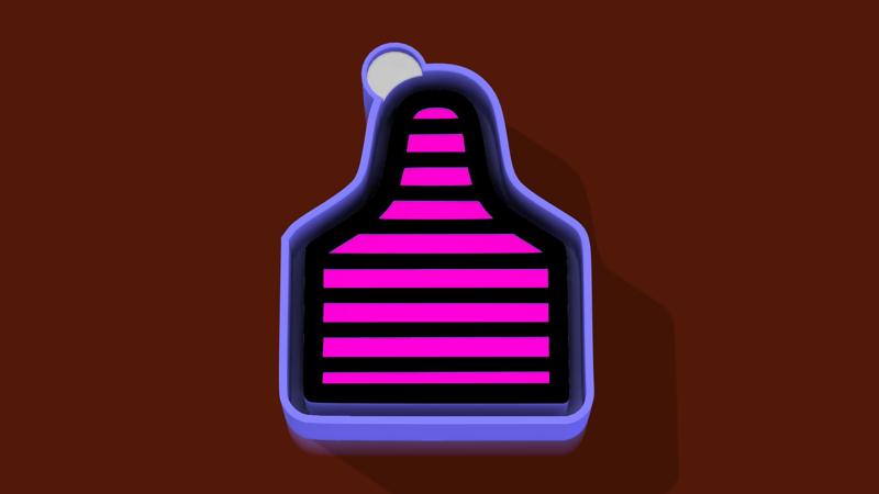 🐮 Cow Ear Tag M4 – Freshie, Keychain & Resin Mold