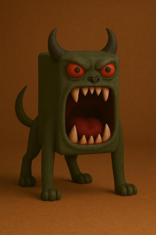 Moster Cube Dog Cute 3D print