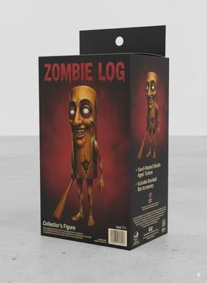 Funko Tung Tung Tung Sahur Zombie - Figure Brainrot 3D Halloween collectible. italian meme