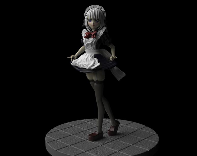 Origami Tobiichi Date a Live Maid version (all divided)