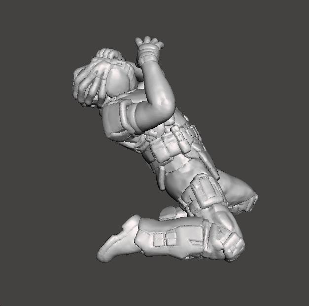 FACEHUGGER VICTIM MINIATURE MODEL FOR SCIFI AND FANTASY GAMES RPG DND