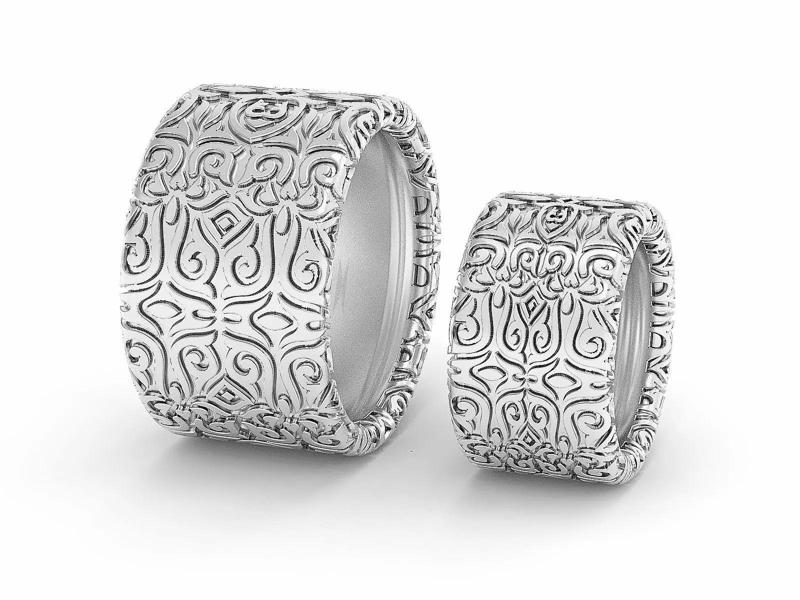 Mason wedding pattern ring printable  Oxidized silver jewelry