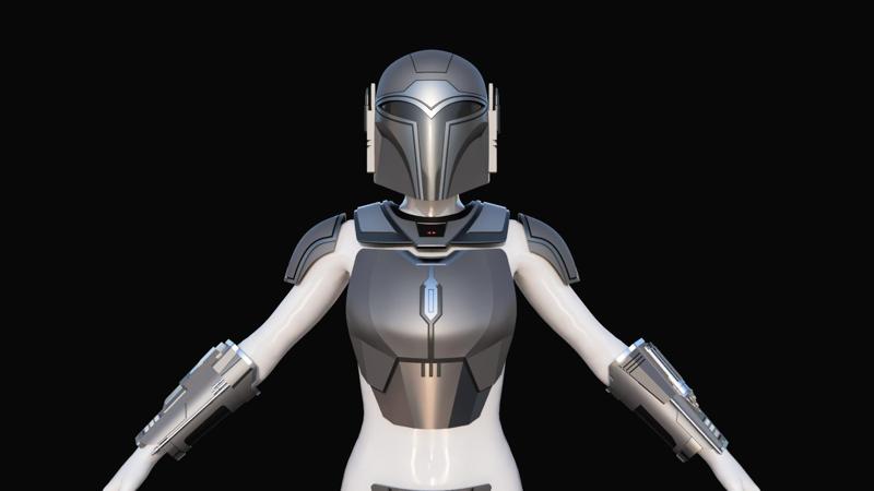 Female Mandalorian "Elite" Armor STL FIles
