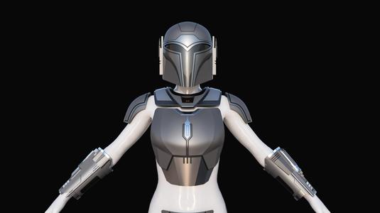 Female Mandalorian "Elite" Armor STL FIles