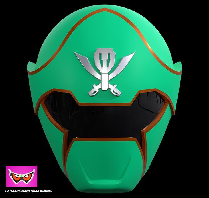 Gokaiger Green Helmet Cosplay STL