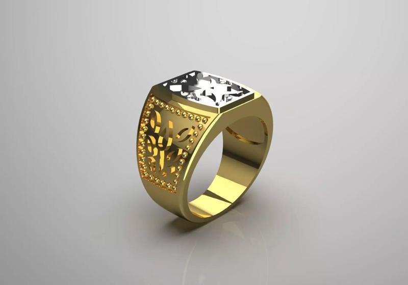 man gold ring mr0111